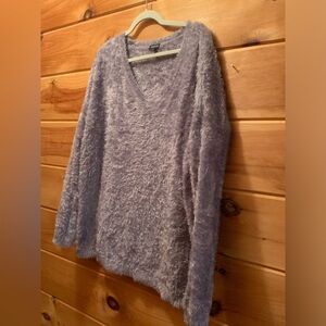 Torrid Eyelash V-Neck Tunic Sweater Pullover Size 0